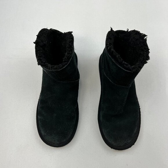 Koolaburra by Ugg Kids Glitter Star Boots Black/Pink Lined Size 4 - Picture 4 of 10